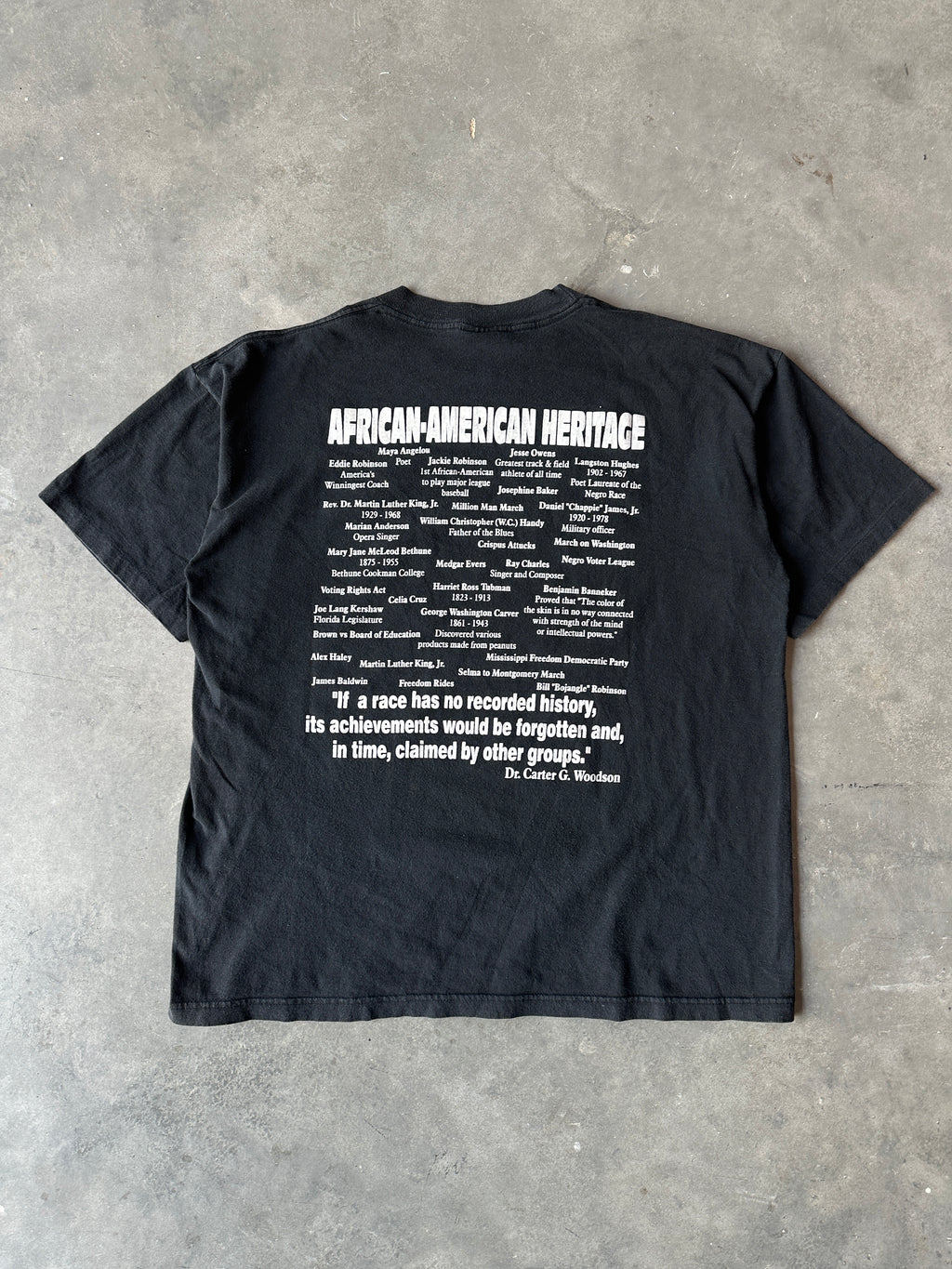 90's Black History All Year Achievements & African American Heritage Vintage Tee (XL)