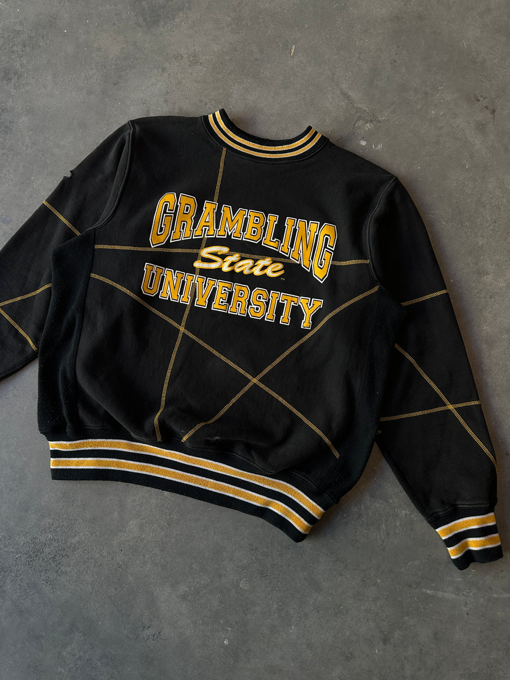 90's Grambling State University GSU African American College Alliance AACA Style Heavyweight Crewneck  Sweatshirt (XXL)