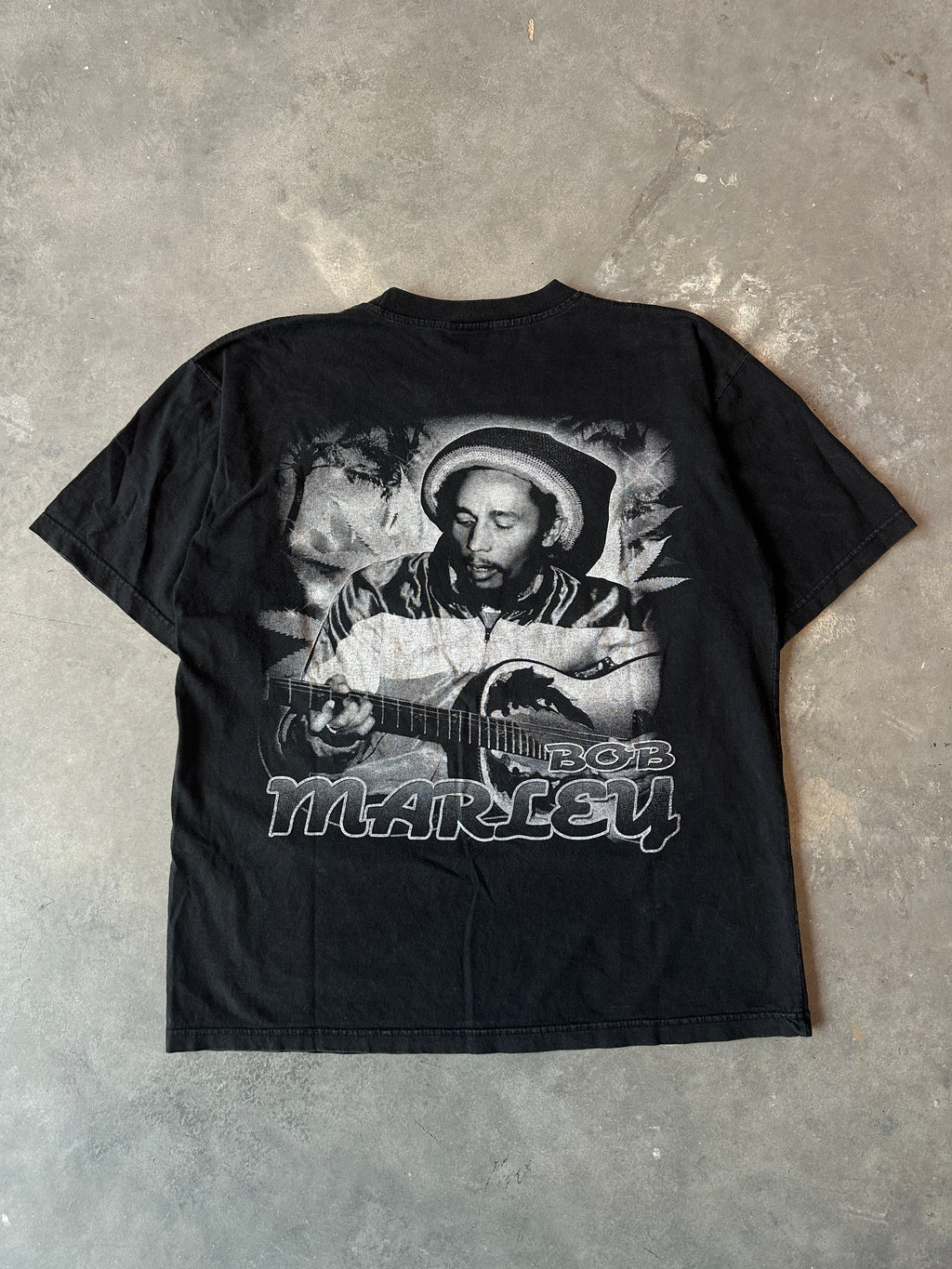 00’s Bob Marley Reggae Legend Hot Ice Rap Style Vintage Music Tee (Large)
