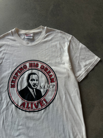 90’s NAACP “Keeping His Dream Alive’’ Martin Luther King Jr. MLK Vintage Tee (Slim Large)