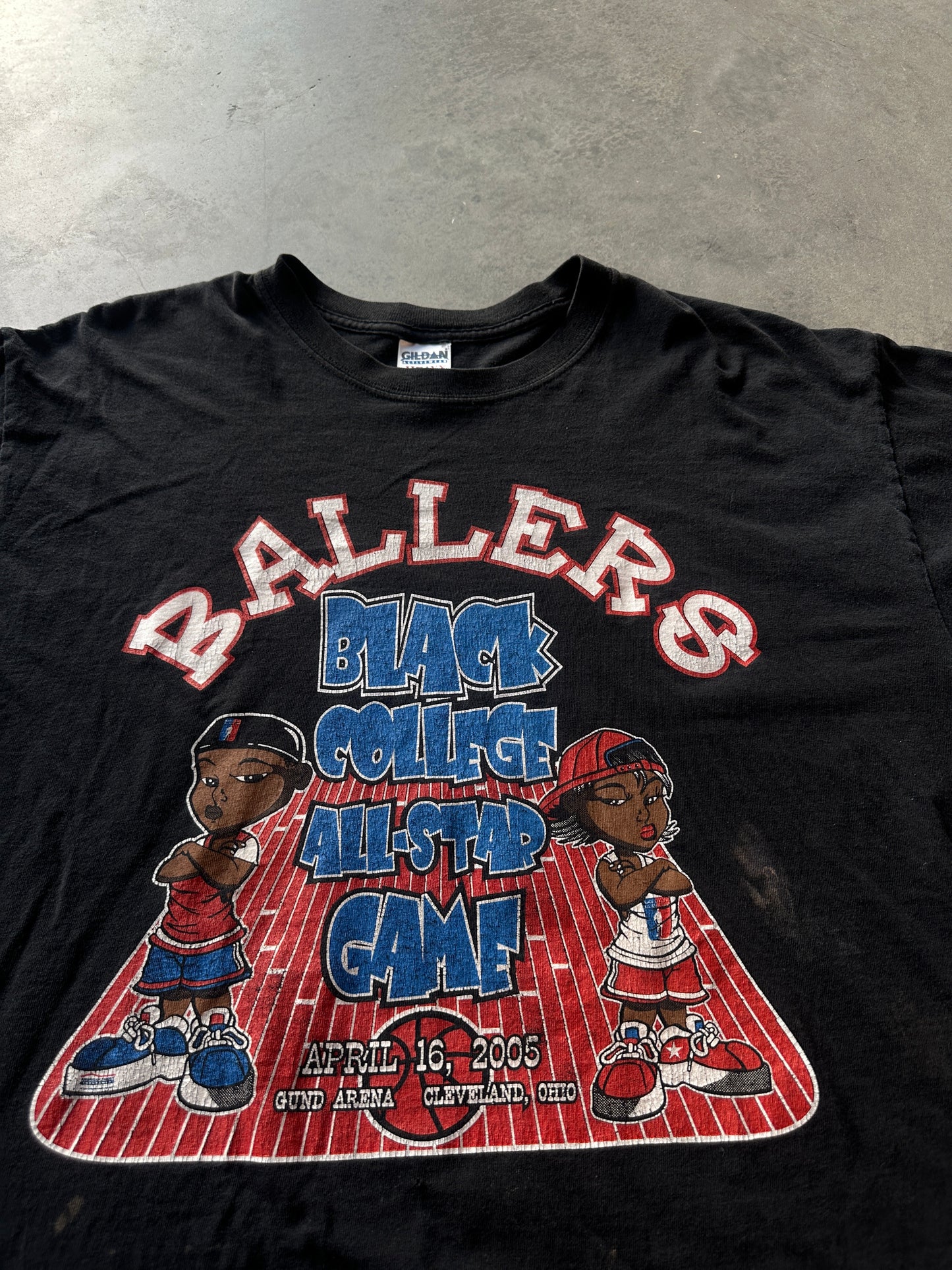 2005 Black College All-Star Basketball Game Ballers HBCU Vintage Tee (Large)