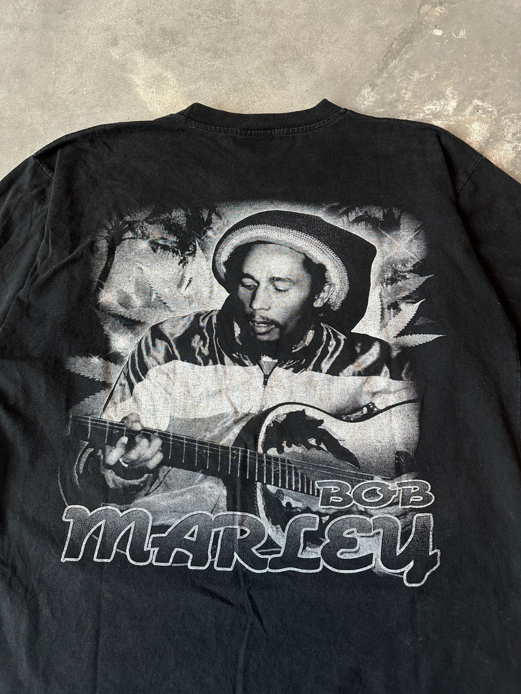 00’s Bob Marley Reggae Legend Hot Ice Rap Style Vintage Music Tee (Large)