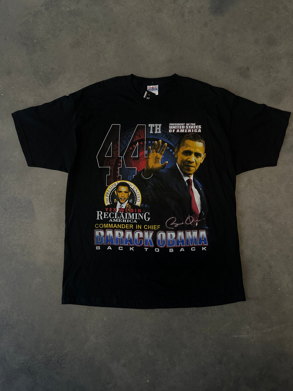 2012 Barack Obama Commander in Chief 44th President Vintage Tee (2XL)