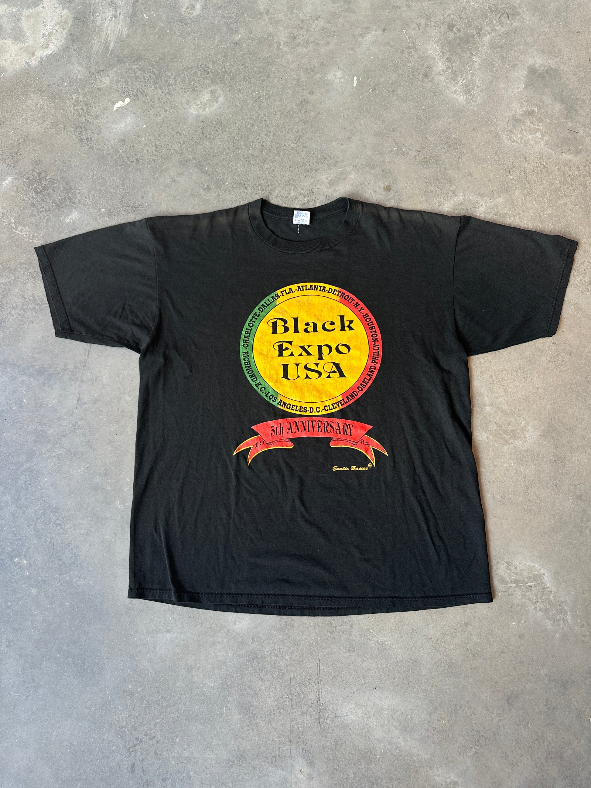 1993 Black Expo USA 5th Anniversary Faded Vintage Tee (XL)