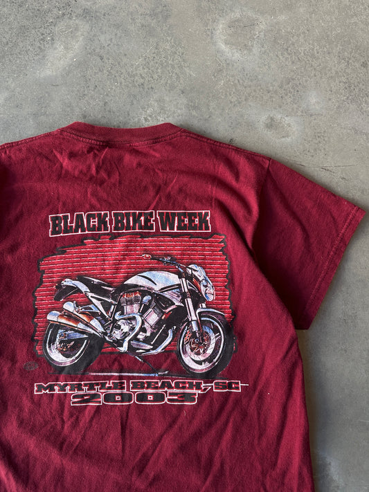 2003 Black Bike Week Myrtle Beach Vintage Tee (Large)