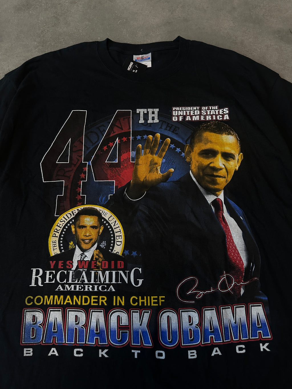 2012 Barack Obama Commander in Chief 44th President Vintage Tee (2XL)