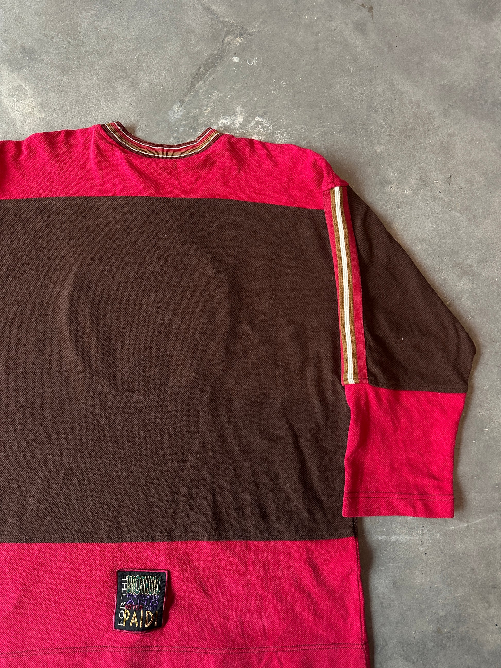 90’s Baltimore Black Sox Negro League Baseball Vintage Long Sleeve Oversized Jersey Top (XXL)