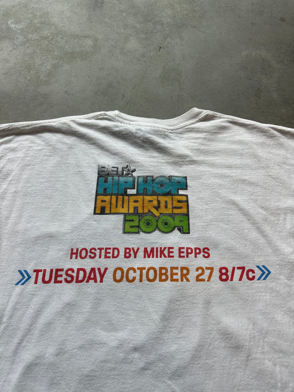 2009 BET Hip Hop Awards Hosted By Mike Epps Vintage Longsleeve Vintage Tee (Large)