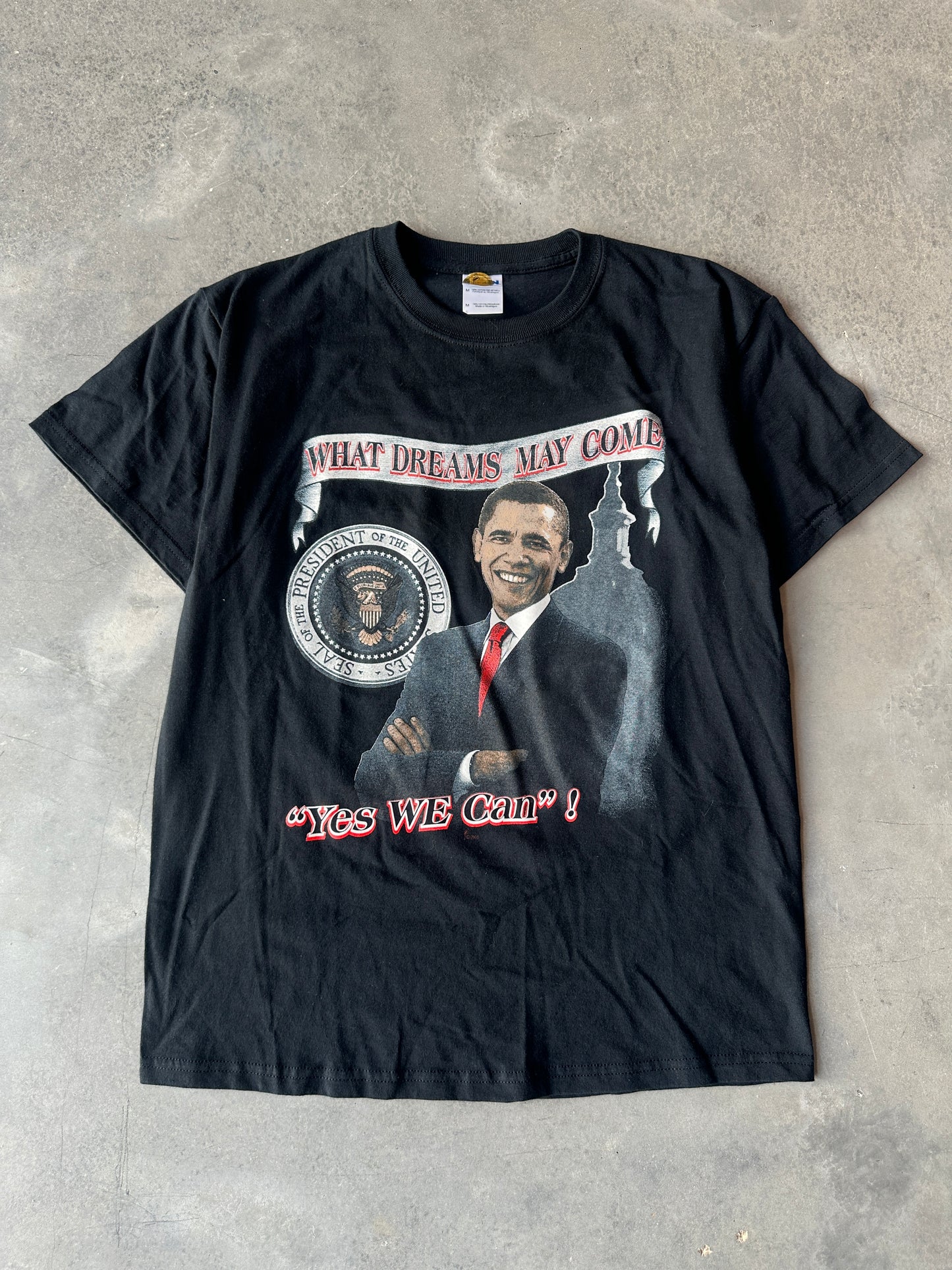 2008 Barack Obama & Dr.Martin Luther King Jr. Dream Vintage Tee - Deadstock (Medium)