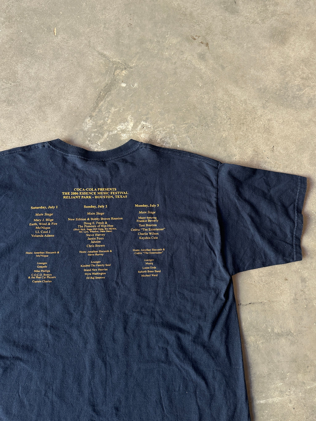 2006 Essence Music Festival Houston Texas Mary J. Blige, New Edition, Maze & More Vintage Music Tee (XL)