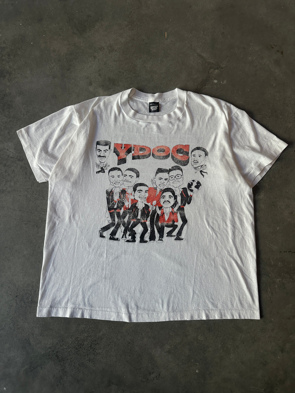 90's Young Disciples of Christ Caricature Vintage Tee (BOXY XL)