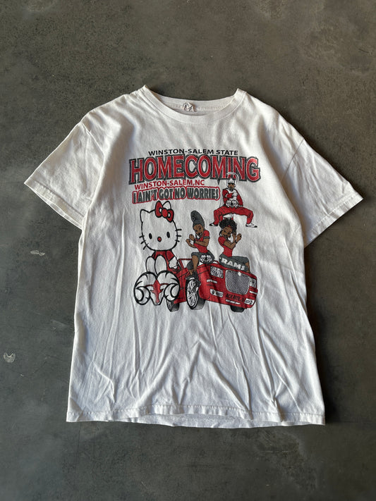 2013 Winston Salem State University WSSU Hello Kitty "Make You Feel Some Type of Way" HBCU Homecoming Tee (Medium)