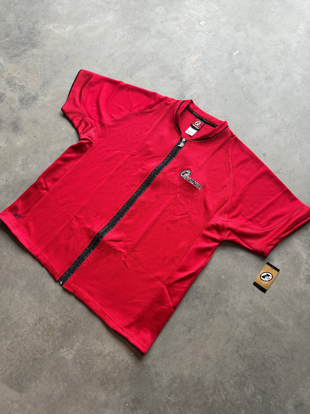 00's Y2K Allen Iverson Reebok "The Answer" Red NBA Full Zip Shooting Shirt-Brand New (Multiple Sizes)