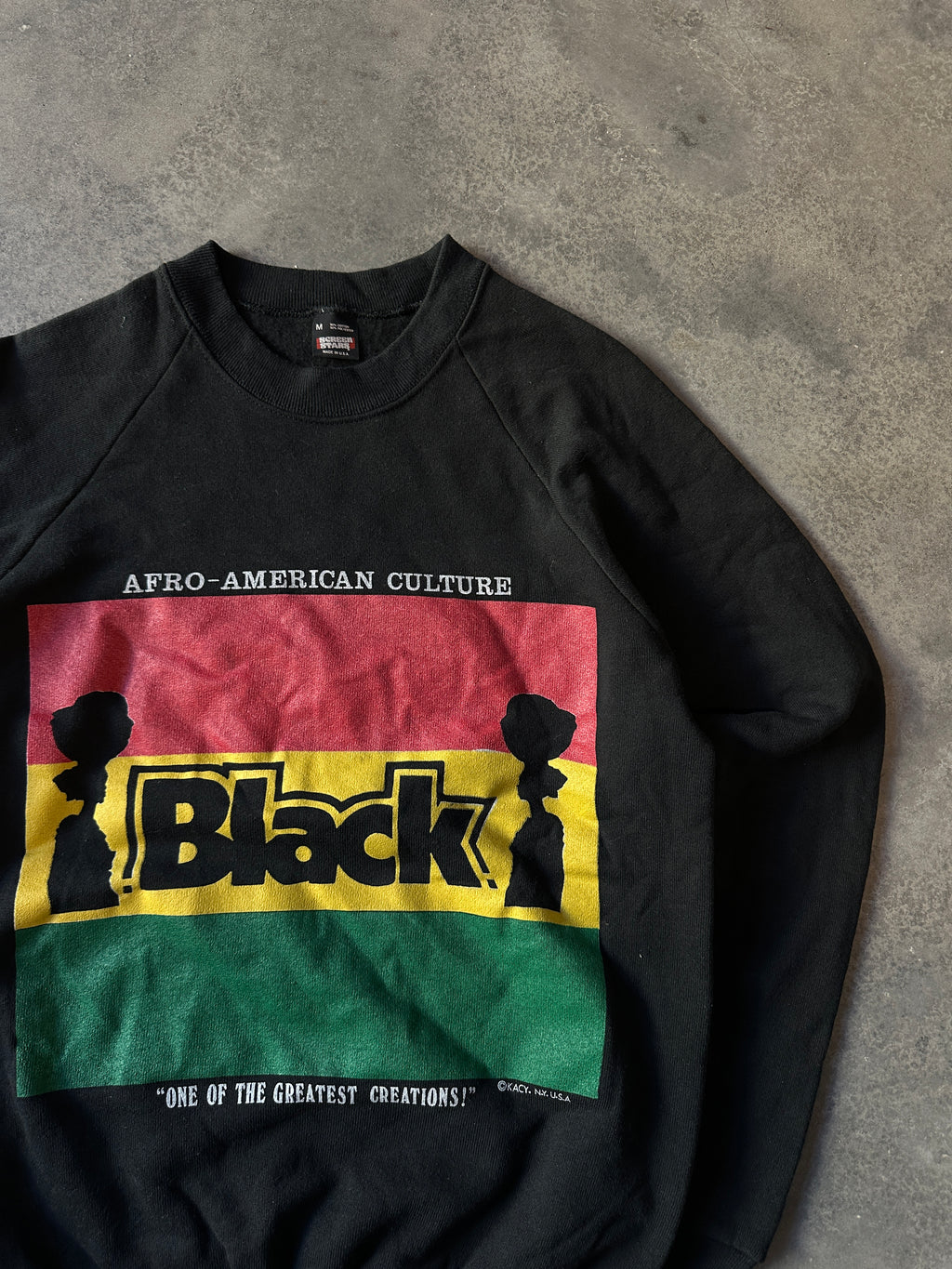 90's Kacy Colors Afro-American Culture Vintage Crewneck Sweatshirt (Small)