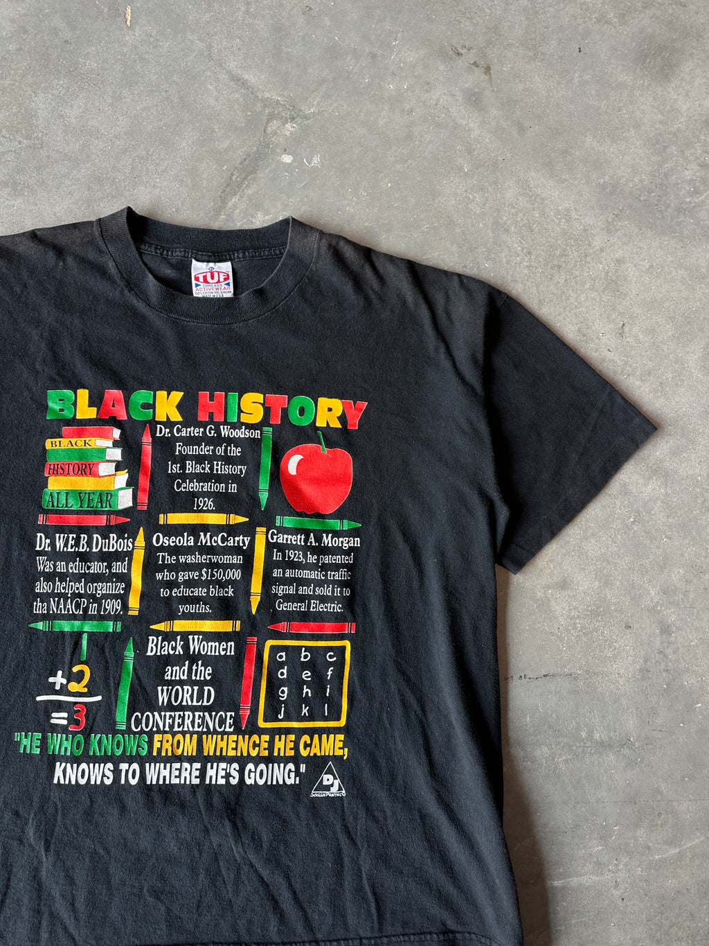 90's Black History All Year Achievements & African American Heritage Vintage Tee (XL)