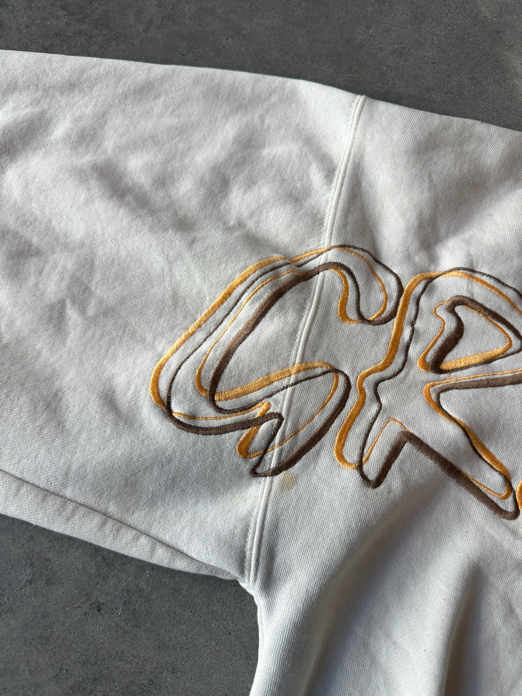 90's Grambling State University GSU Embroidered Spellout Heavyweight Ribbed Crewneck Sweatshirt (XXL)