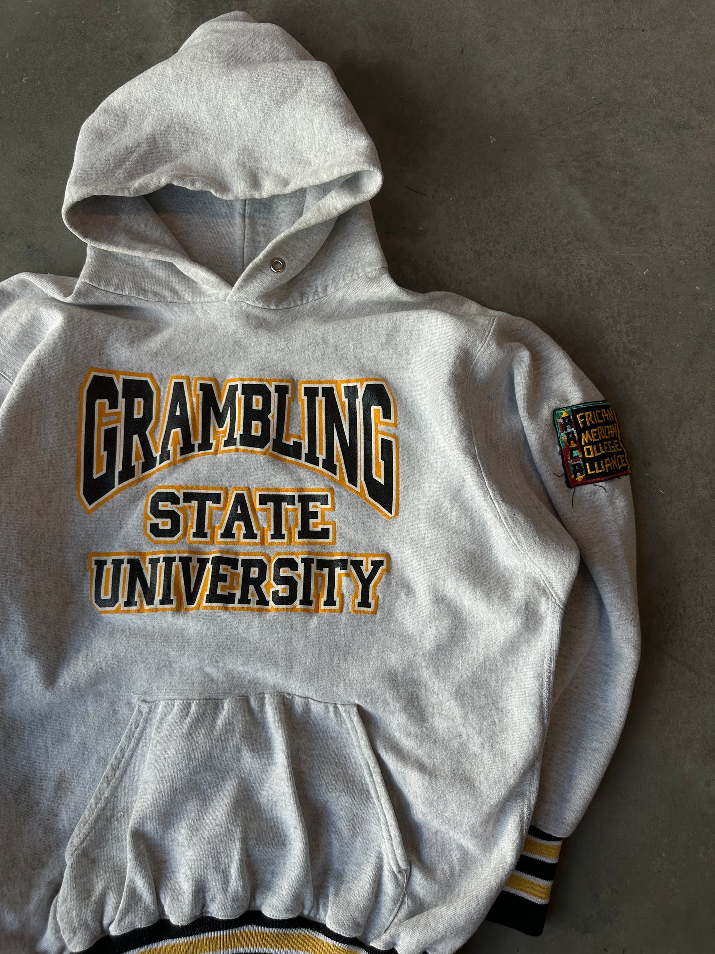 90’s Grambling State University African American College Alliance AACA HBCU Vintage Heavyweight Hoodie (XXL)