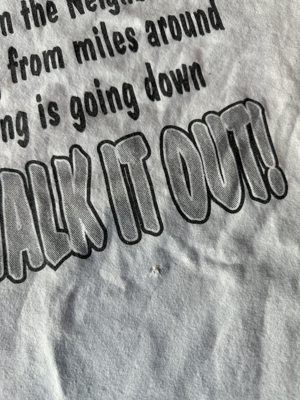 2000's HBCU Homecoming Mickey & Looney Tunes Cartoon "Now Walk It Out" Vintage Tee (BOXY XL)