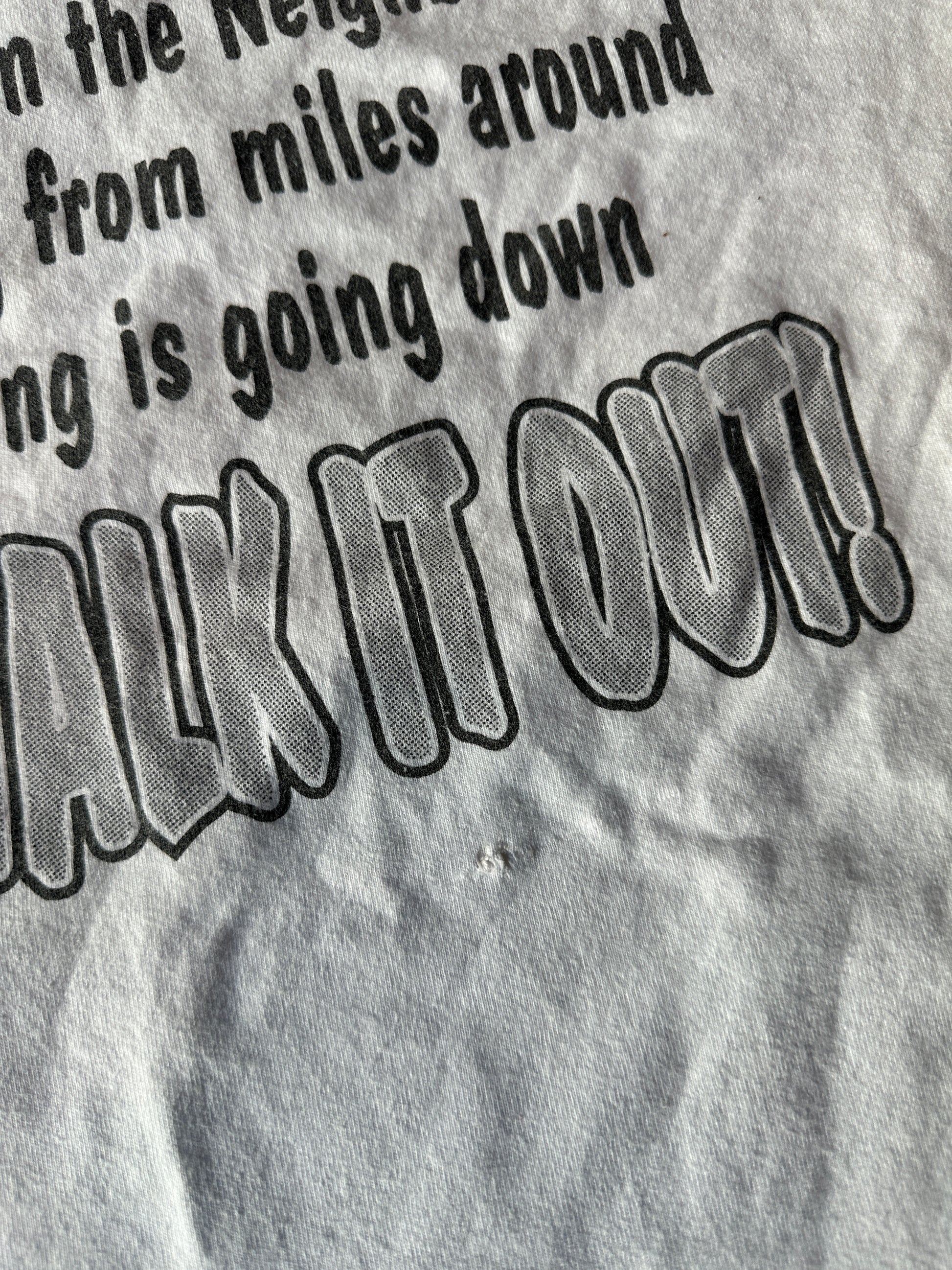 2000's HBCU Homecoming Mickey & Looney Tunes Cartoon "Now Walk It Out" Vintage Tee (BOXY XL)