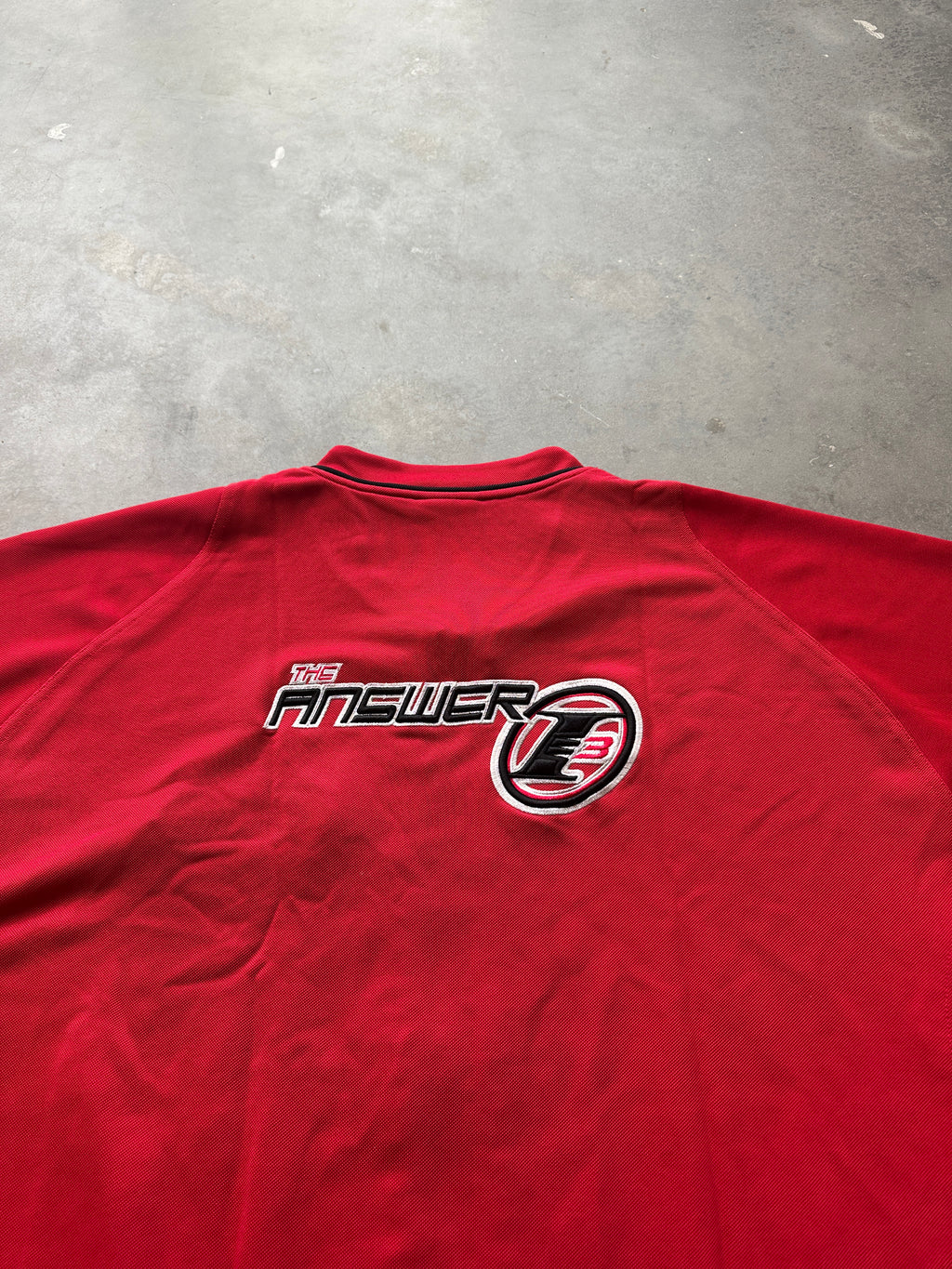 00's Y2K Allen Iverson Reebok "The Answer" Red NBA Full Zip Shooting Shirt-Brand New (Multiple Sizes)