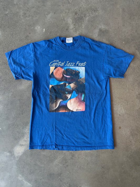 2004 12th Annual Capital Jazz Fest Art & Artist Lineup Vintage Music Tee (Medium)