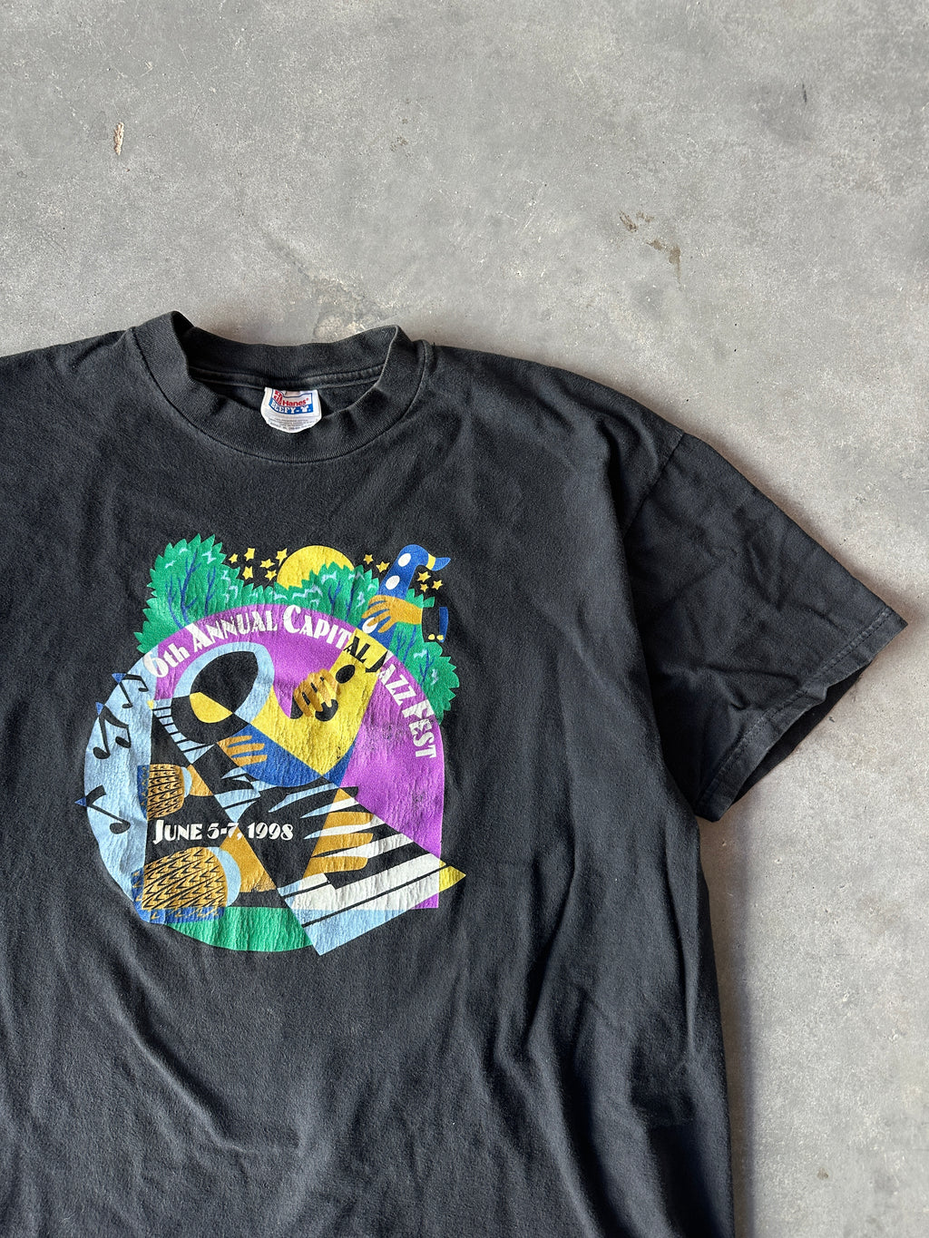 1998 Capital City Jazz Fest Washington DC Ft. David Benoit, Mayse, Slim Man & More Vintage Music Tee (Large)