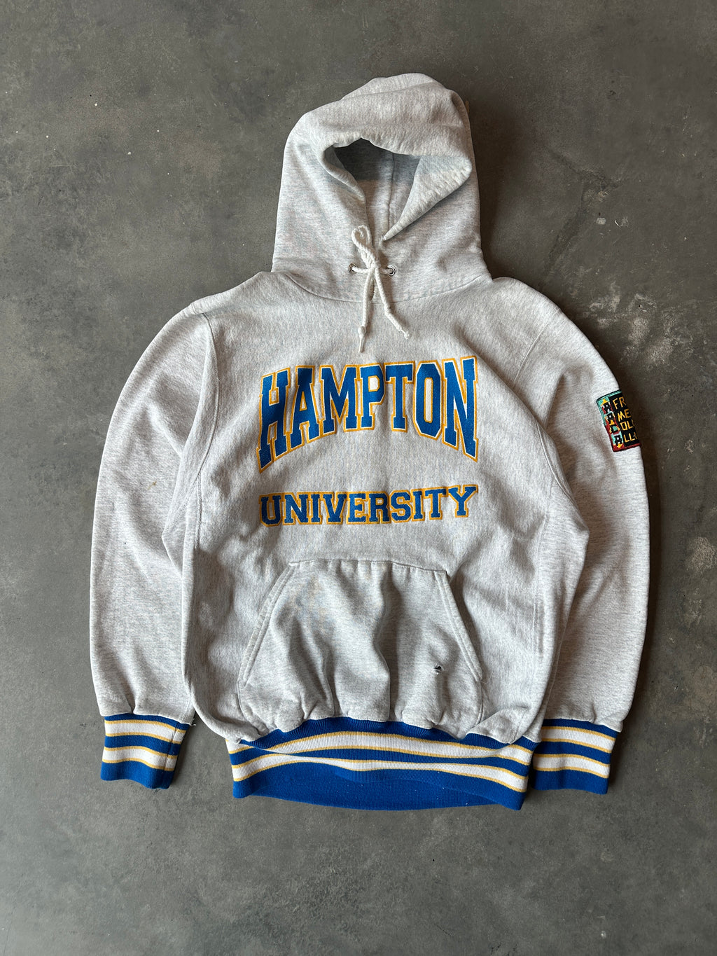 90’s Hampton University Pirates RARE African American College Alliance AACA HBCU Vintage Heavyweight Hoodie (Large)