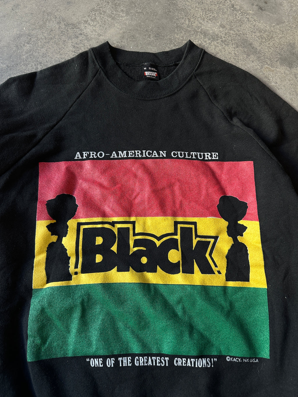 90's Kacy Colors Afro-American Culture Vintage Crewneck Sweatshirt (Small)