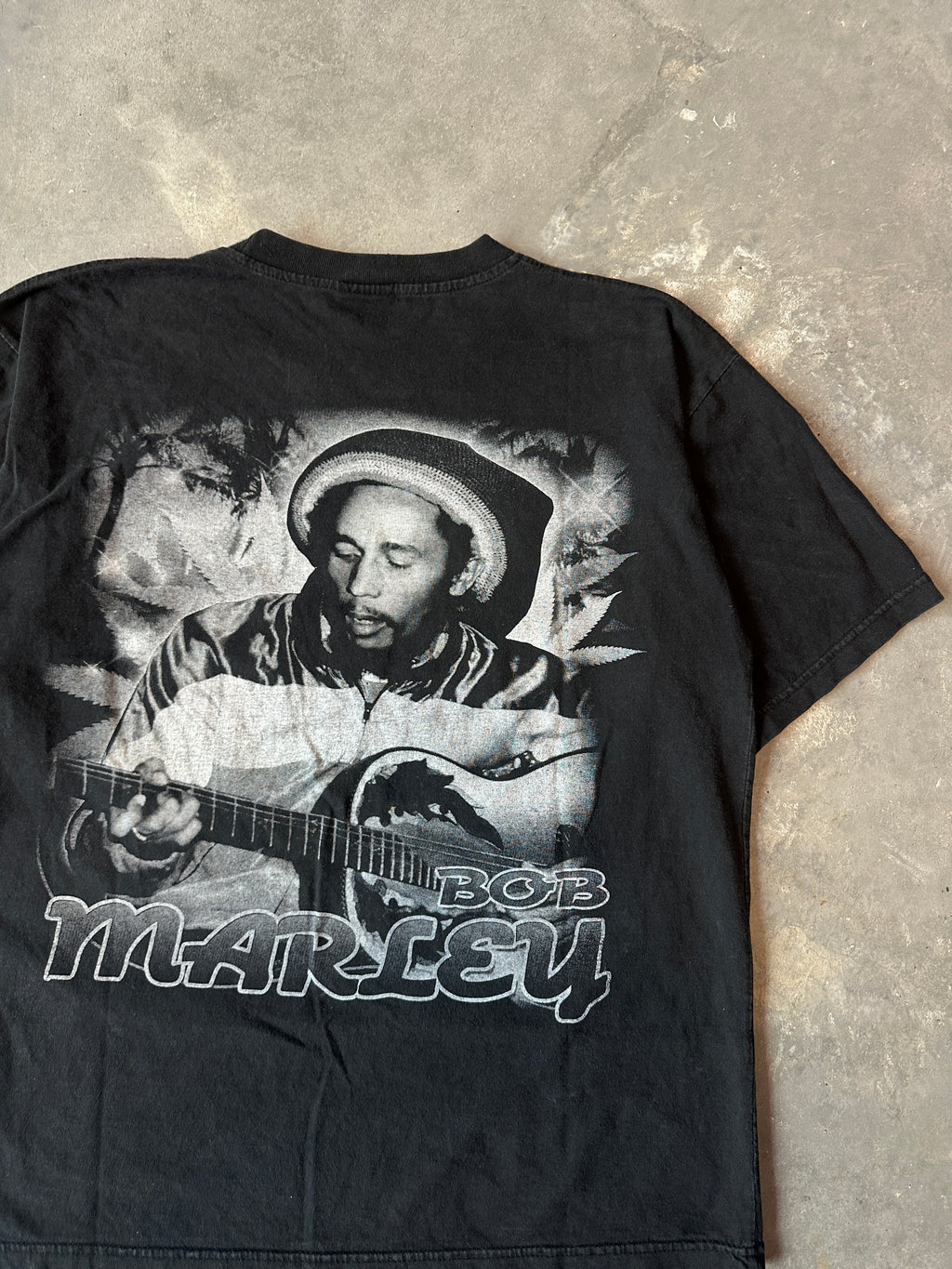 00’s Bob Marley Reggae Legend Hot Ice Rap Style Vintage Music Tee (Large)