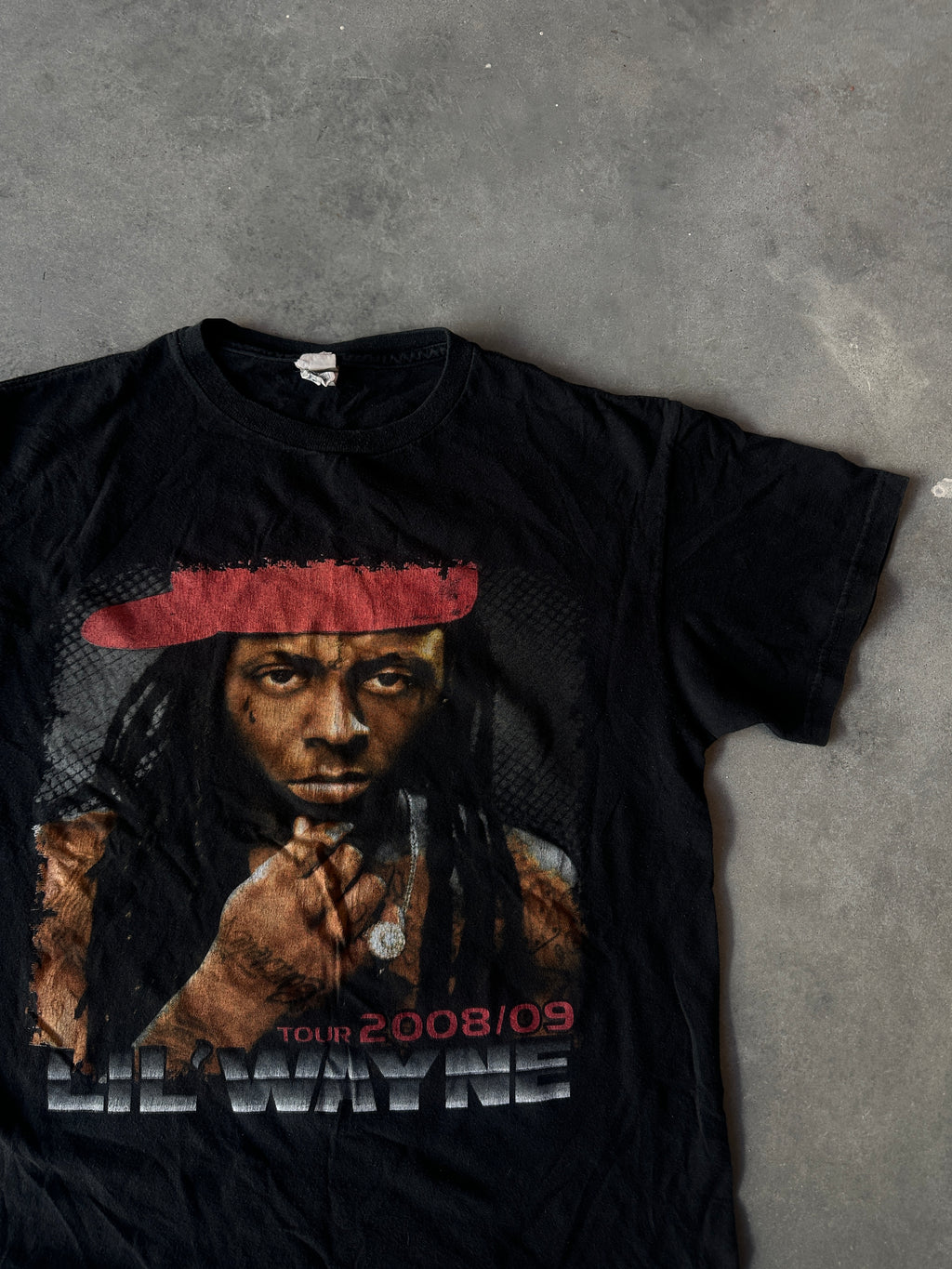 ‘08-‘09 Lil’ Wayne I Am Music Tour w/ Keyshia Cole T-Pain & More Artists Vintage Tee (Small)