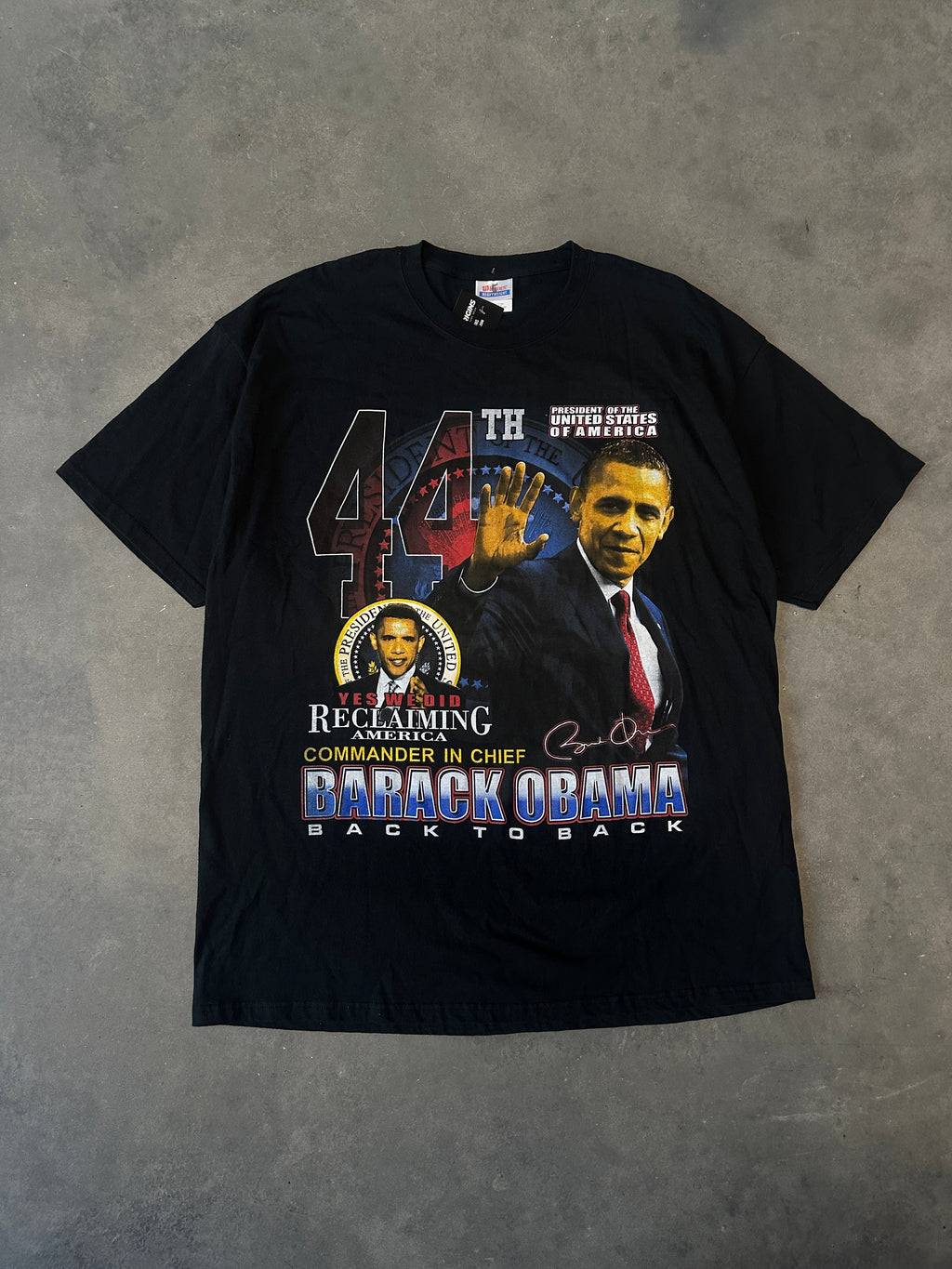 2012 Barack Obama Commander in Chief 44th President Vintage Tee (2XL)