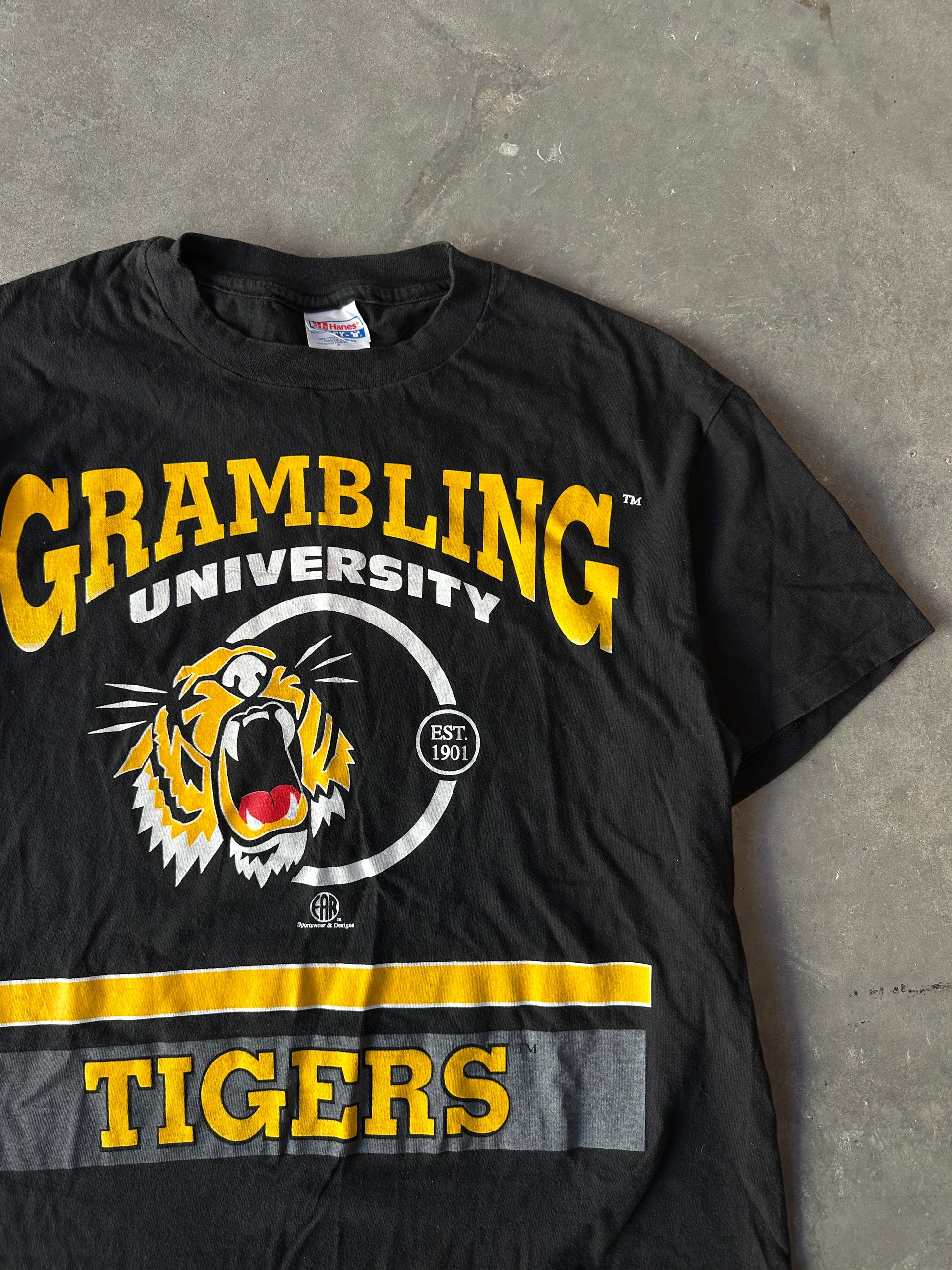 90's Grambling State University Tigers GSU Spellout Vintage HBCU Tee (Large)