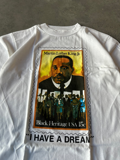 90's Martin Luther King MLK Black Heritage Stamp Tee- Deadstock (Slim Large)