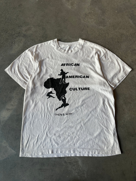 90's African American Culture "Then & Now" Thin Vintage Tee (Medium)