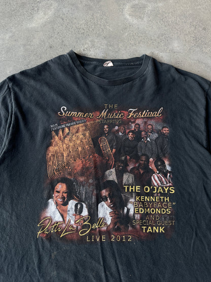 2012 The Summer Music Festival Featuring Maze, Frankie Beverly, O’Jays and More R&B Music Tee (XL)