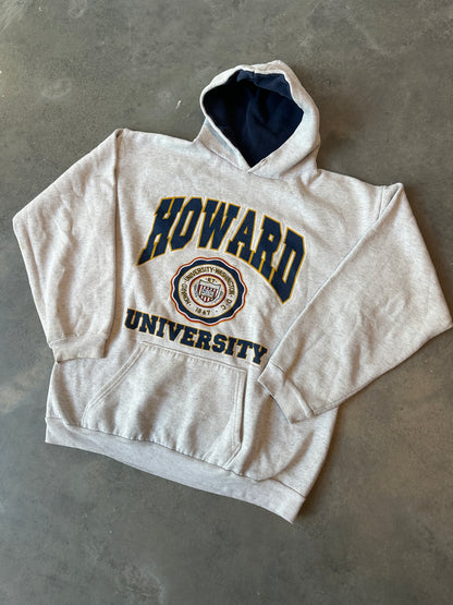 90’s Howard University Bison HU Spellout & Seal Vintage HBCU Hoodie (XL)