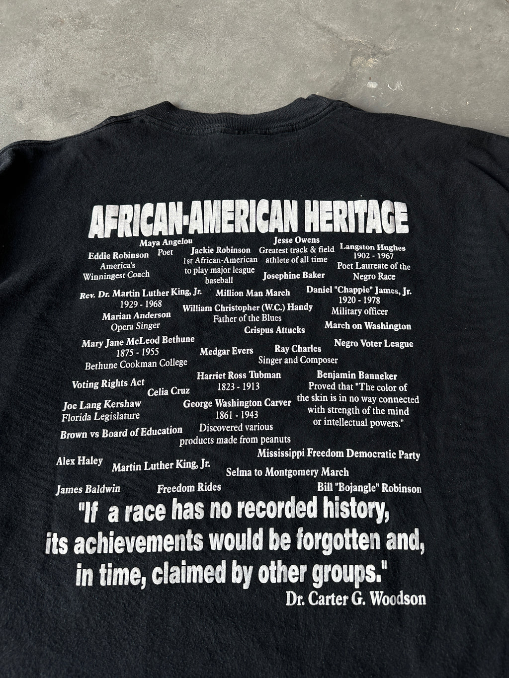 90's Black History All Year Achievements & African American Heritage Vintage Tee (XL)