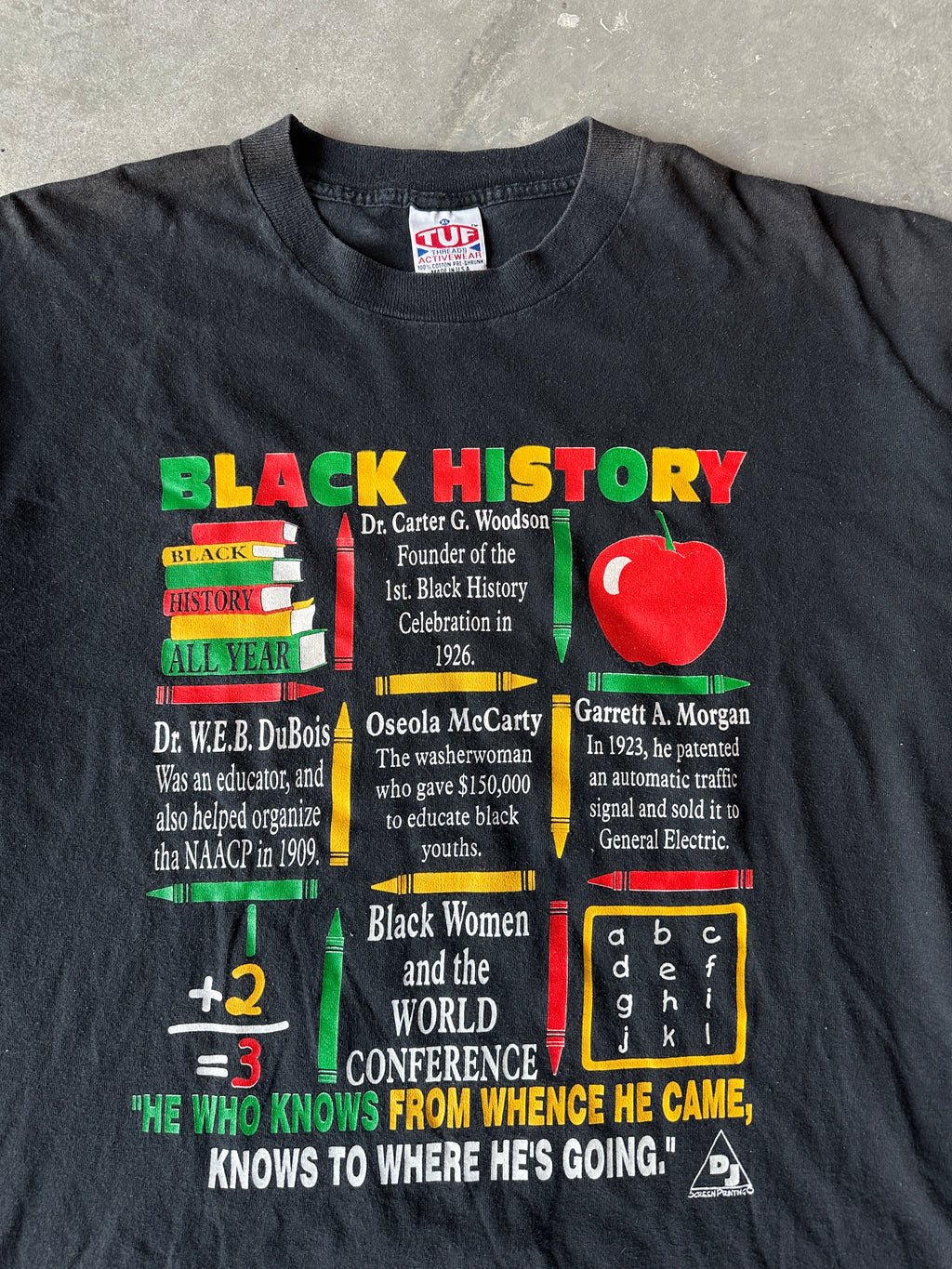 90's Black History All Year Achievements & African American Heritage Vintage Tee (XL)