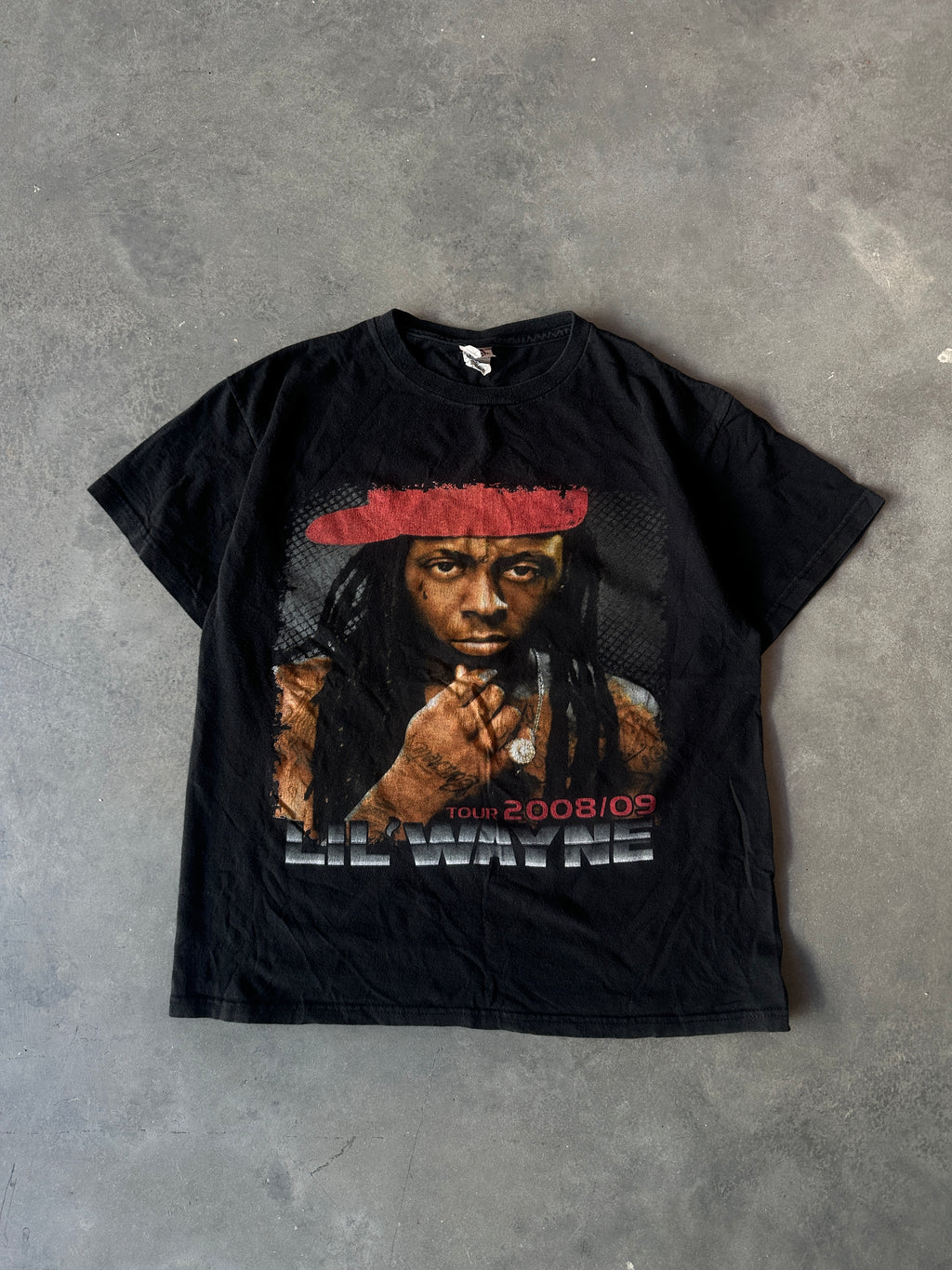 ‘08-‘09 Lil’ Wayne I Am Music Tour w/ Keyshia Cole T-Pain & More Artists Vintage Tee (Small)