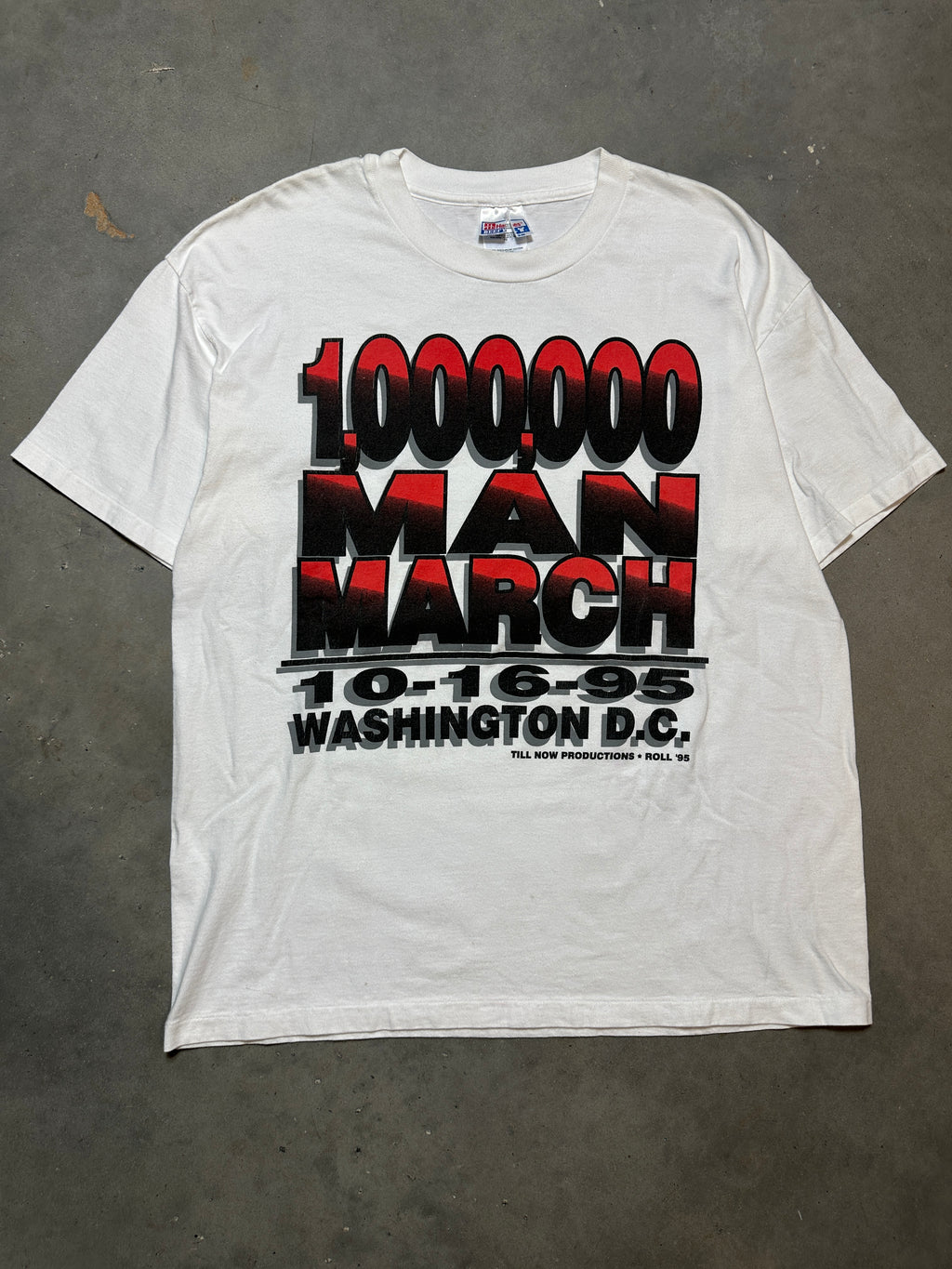 1995 Million Man March Washington D.C. "And Still We Rise" Vintage Tee (XL)