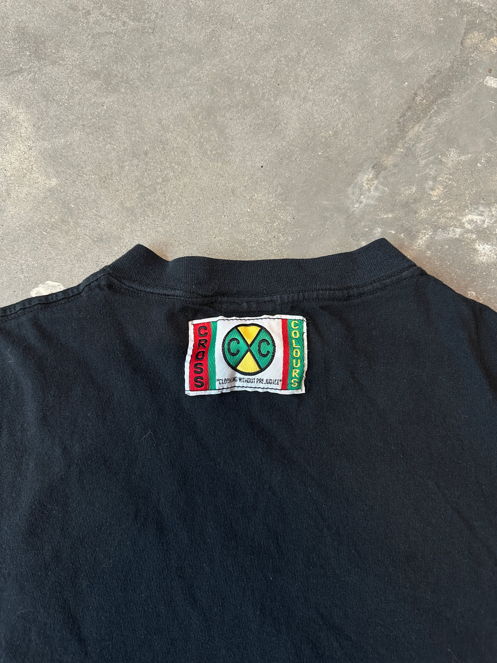 90's Cross Colours Abstract DJ Art Vintage Lifestyle Tee (Large)