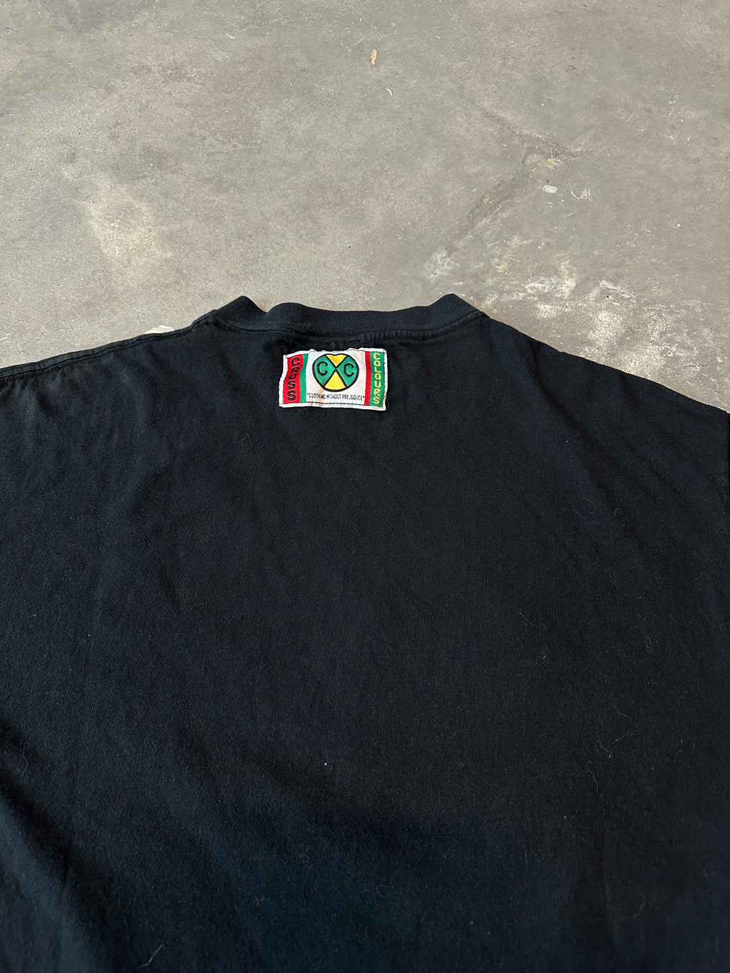 90's Cross Colours Abstract DJ Art Vintage Lifestyle Tee (Large)