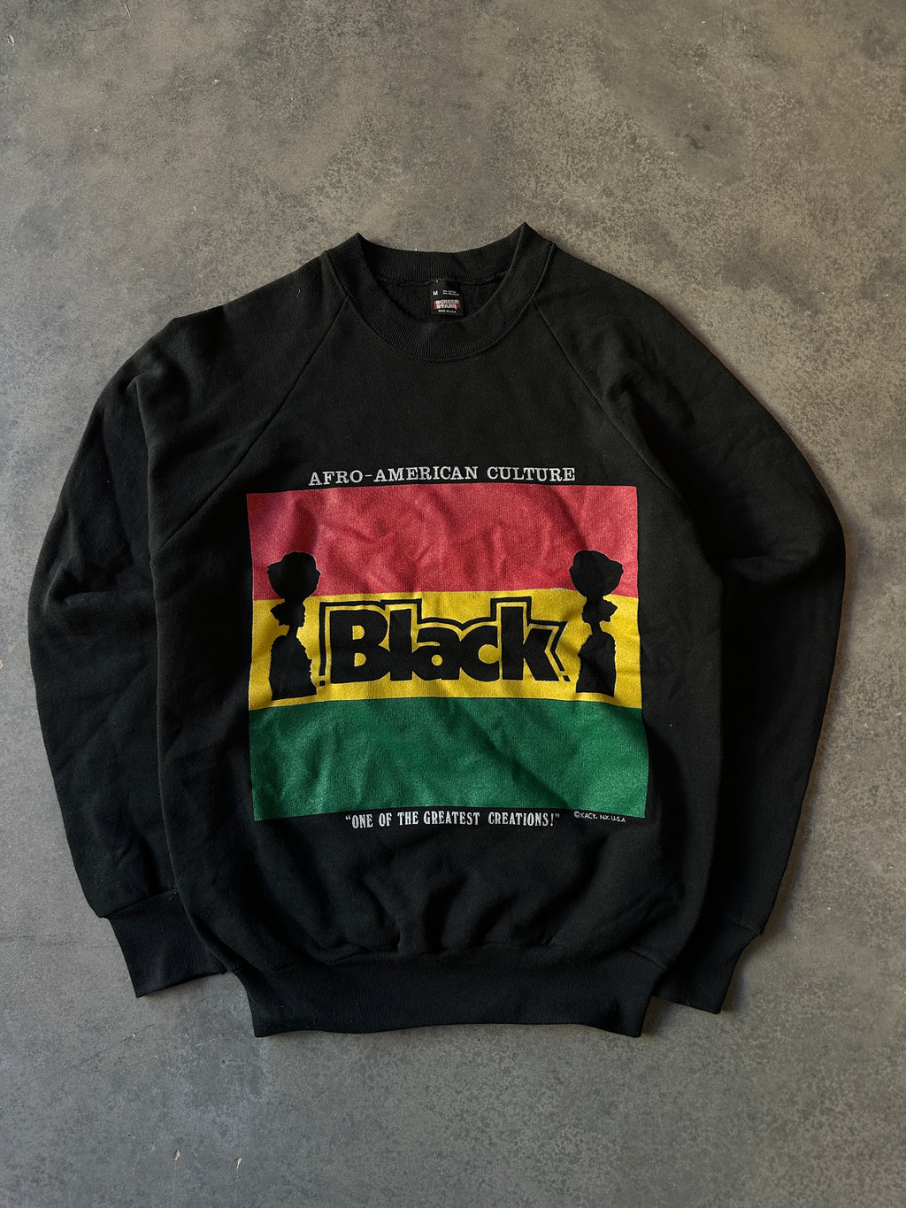 90's Kacy Colors Afro-American Culture Vintage Crewneck Sweatshirt (Small)