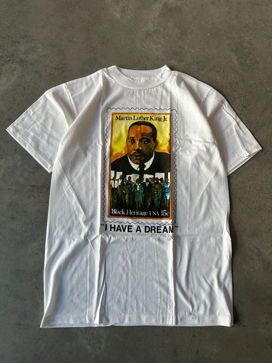 90's Martin Luther King MLK Black Heritage Stamp Tee- Deadstock (Slim Large)