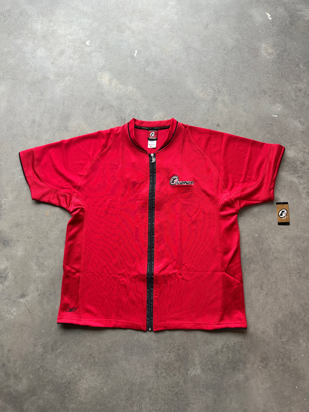 00's Y2K Allen Iverson Reebok "The Answer" Red NBA Full Zip Shooting Shirt-Brand New (Multiple Sizes)