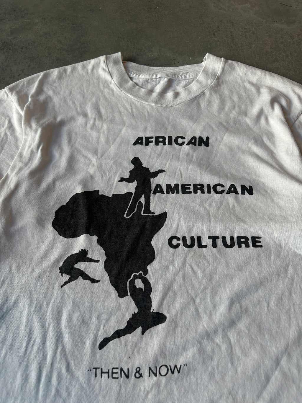 90's African American Culture "Then & Now" Thin Vintage Tee (Medium)