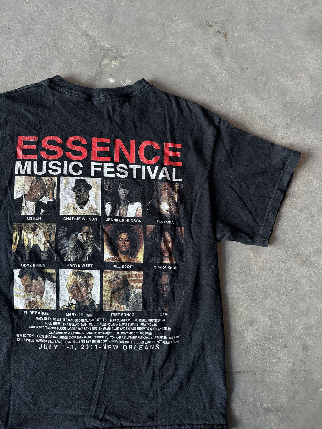 2011 Essence Music Festival Ft. Usher, Mary J. Blige, Jill Scott & More Vintage Music Tee (Medium)