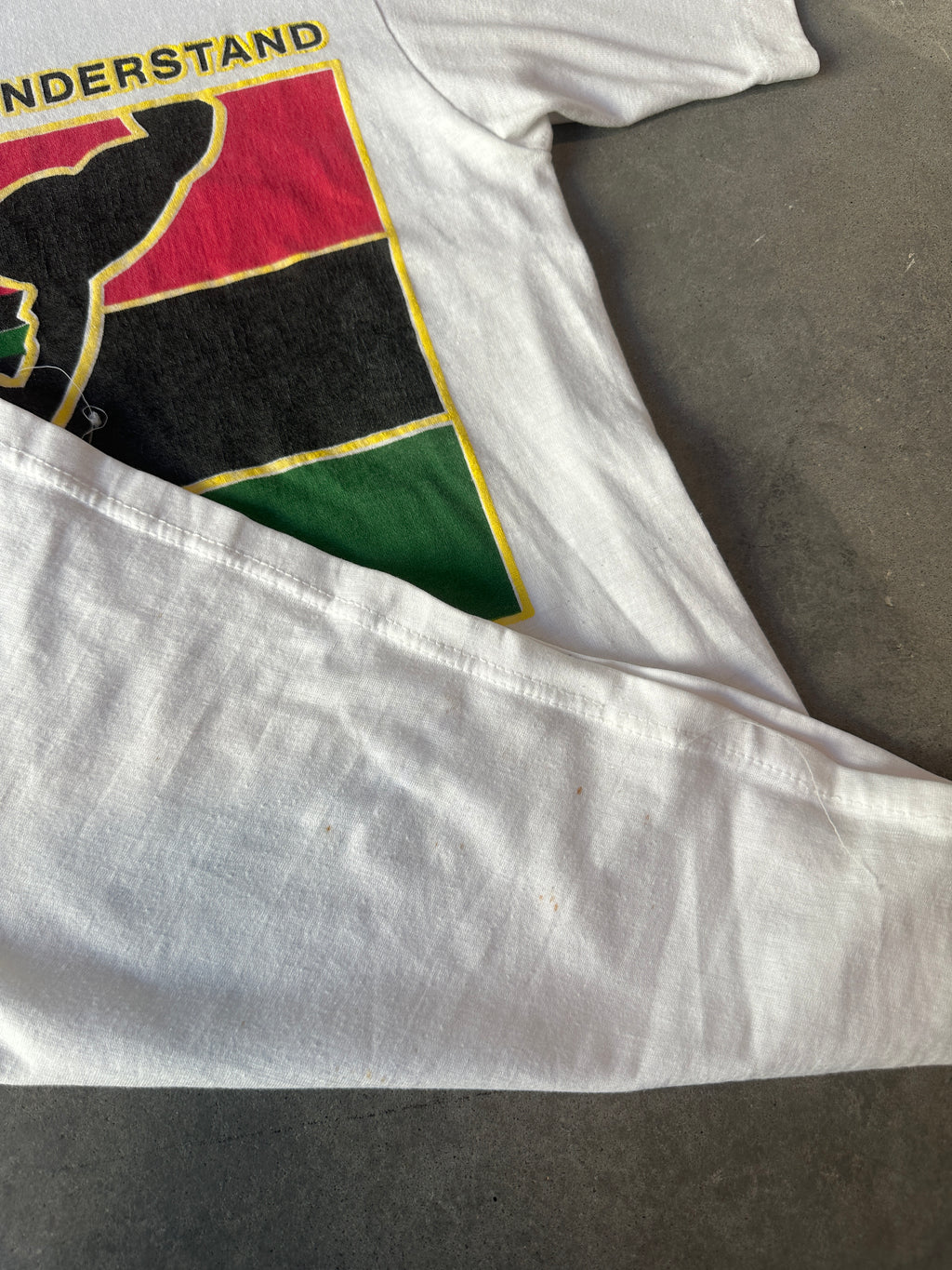 90's Kacy Colors It's a Black Thing You Wouldn't Understand Thin Vintage Tee (Slim Medium)