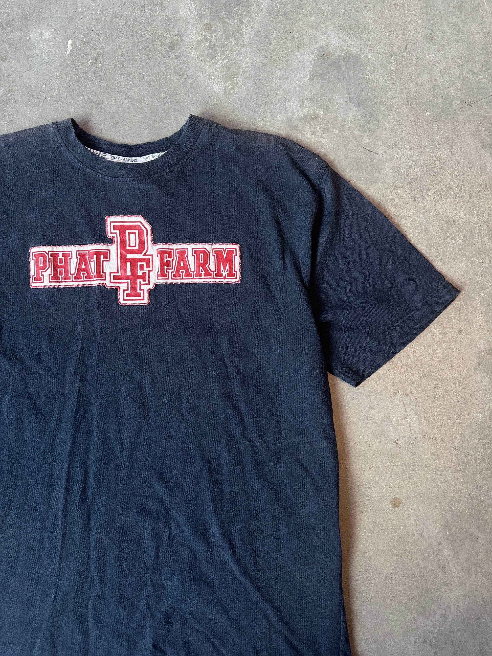 00’s Phat Farm Spellout Faded Vintage Logo Tee (Large)