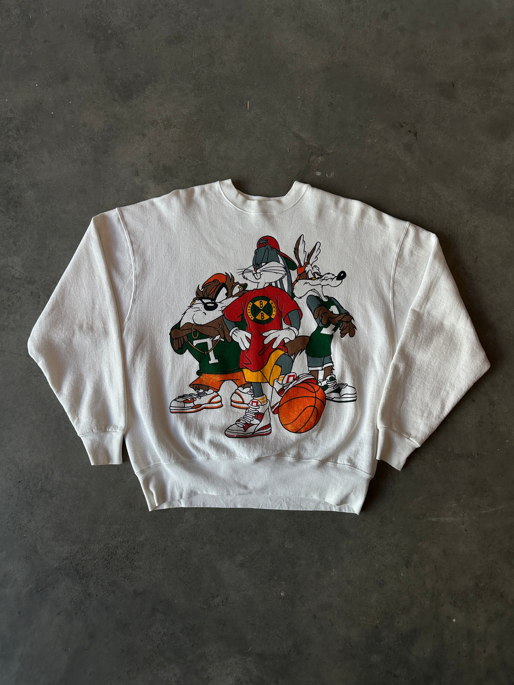 90’s Looney Tunes Cartoon x Cross Colours RARE Vintage Crewneck Heavyweight Sweatshirt (XL)